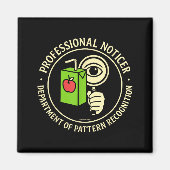 Retro Professional Noticer Department Of Pattern R Magneet (Voorkant)