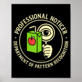 Retro Professional Noticer Department Of Pattern R Poster (Voorkant)