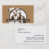 Retro Professional Painter-Visitekaartjes Visitekaartje (Voorkant / Achterkant)