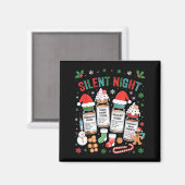 Retro Profol Silent Night Icu Nurses Funny Merry C Magneet (Voorkant / Achterkant)