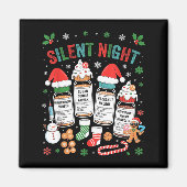 Retro Profol Silent Night Icu Nurses Funny Merry C Magneet (Voorkant)