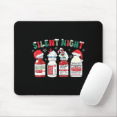 Retro Profol Silent Night Icu Nurses Funny Merry C Muismat (Met muis)