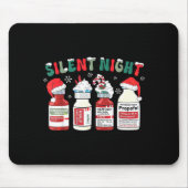Retro Profol Silent Night Icu Nurses Funny Merry C Muismat (Voorkant)