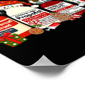 Retro Profol Silent Night Icu Nurses Funny Merry C Poster (Hoek)