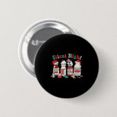 Retro Profol Silent Night Icu Nurses Funny Merry C Ronde Button 5,7 Cm (Voorkant /achterkant)