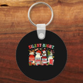 Retro Profol Silent Night Icu Nurses Funny Merry C Sleutelhanger (Voorkant)