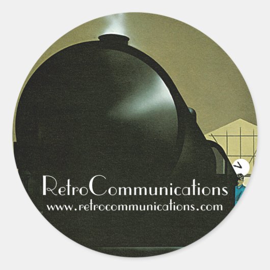 Retro Promo Sticker - Trein (Voorkant)