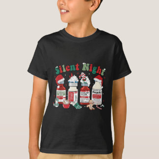 Retro Propofol Stille Nacht Icu Verpleegsters Grap T-shirt