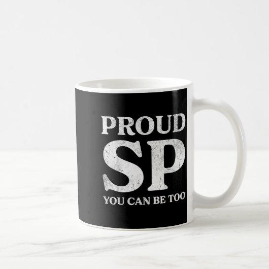 Retro Proud Sp Anti Scientology Funny Quote Idea  Koffiemok (Rechts)