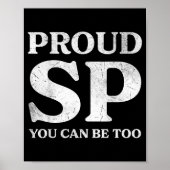Retro Proud Sp Anti Scientology Funny Quote Idea  Poster (Voorkant)