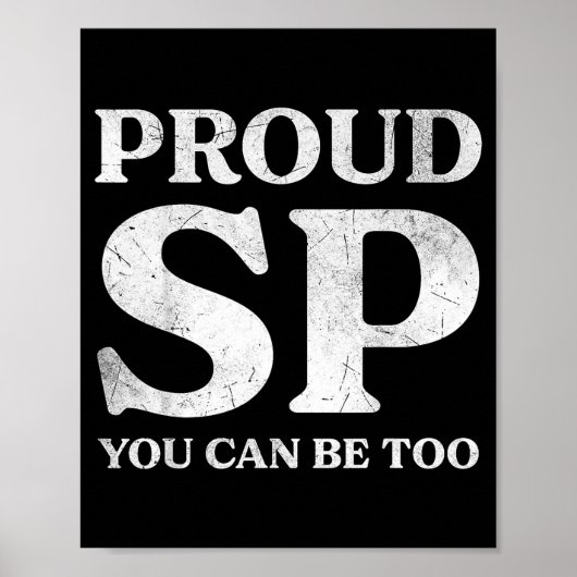 Retro Proud Sp Anti Scientology Funny Quote Idea Poster (Voorkant)