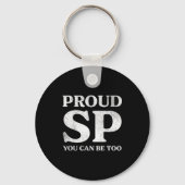 Retro Proud Sp Anti Scientology Funny Quote Idea Sleutelhanger (Voorkant)