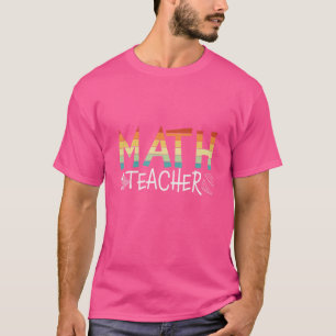 Retro Proud Wiskunde docent Wiskunde T-shirt