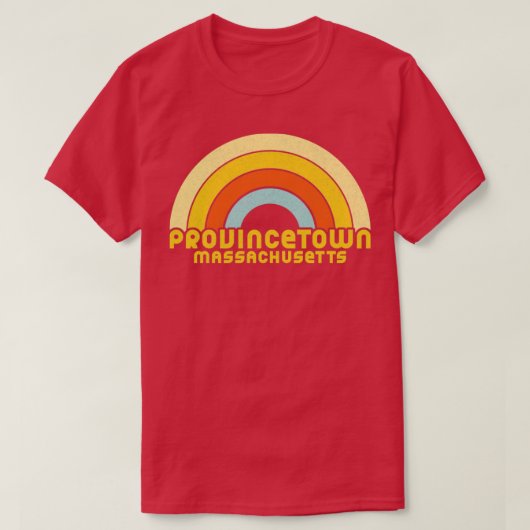 Retro Provincetown Massachusetts T-shirt (Design voorkant)