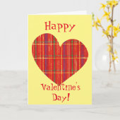 Retro Pset Heart Friend Valentijn Kaart (Gele Bloem)