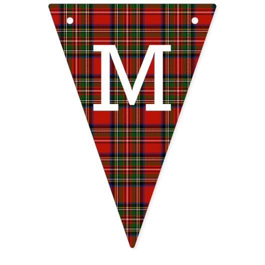 Retro Pset Merry Kerstmis Vlaggetjes (Eerste vlag)