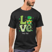 Retro Pset Shamrock Love Single Dad Shamrock St T-shirt (Voorkant)