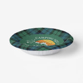 Retro Pset Tartan Family Camping Squad Campbell Papieren Kommen (Gebogen)