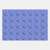 Retro Psychedelic 60s Circle Pattern Fun Colorful Inpakpapier Vel (Voorkant 3)