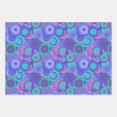 Retro Psychedelic 60s Circle Pattern Fun Colorful Inpakpapier Vel (Voorkant 2)