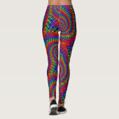 Retro Psychedelic 70's Leggings (Achterkant)