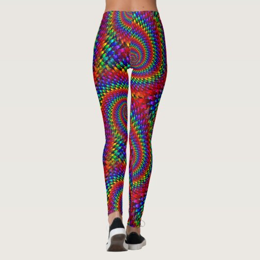 Retro Psychedelic 70's Leggings (Achterkant)