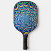 Retro Psychedelic Art Pickleball Paddle (Achterkant)