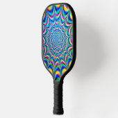 Retro Psychedelic Art Pickleball Paddle (Links)