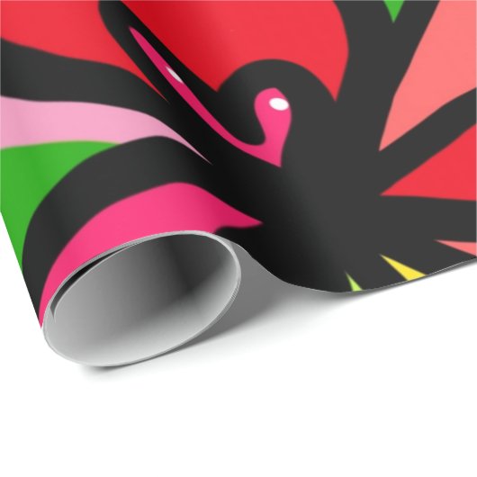 Retro Psychedelic Cadeaupapier (Rol Hoek)