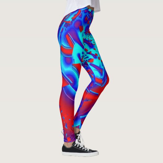Retro Psychedelic Crazyness Leggings (Rechts)