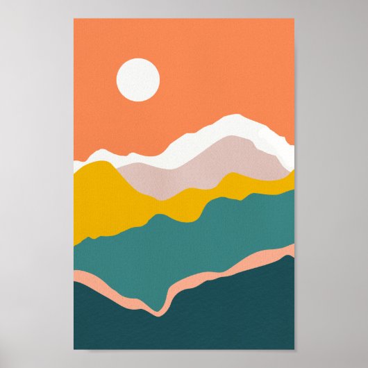 Retro psychedelic Groovy Colorful poster (Voorkant)