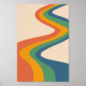 Retro psychedelic Groovy Colorful poster (Voorkant)