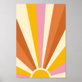 Retro psychedelic Groovy Colorful poster (Voorkant)