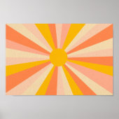 Retro psychedelic Groovy Colorful poster (Voorkant)