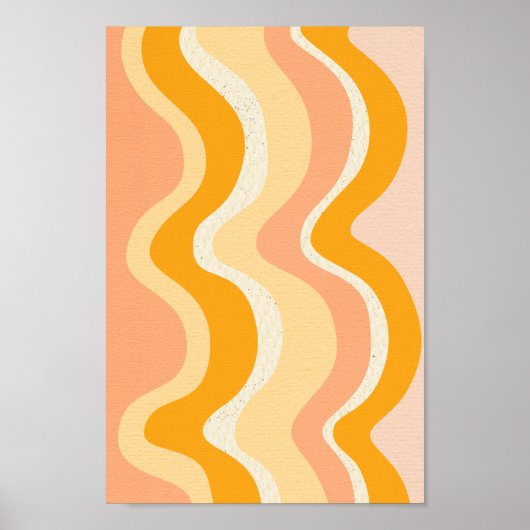 Retro psychedelic Groovy Colorful poster (Voorkant)