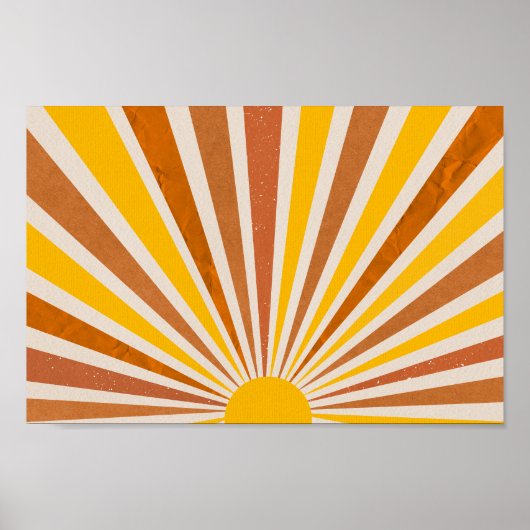 Retro psychedelic Groovy Colorful poster (Voorkant)