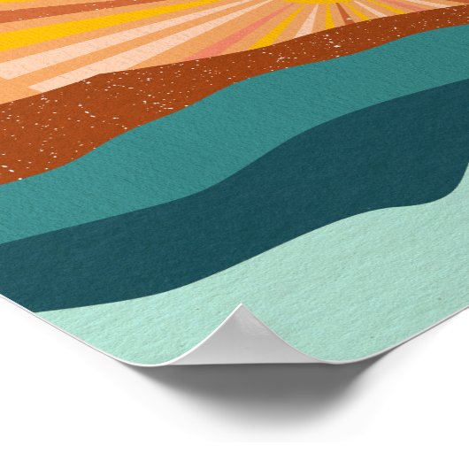 Retro psychedelic Groovy Colorful poster (Hoek)