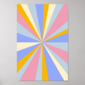 Retro psychedelic Groovy Colorful poster (Voorkant)