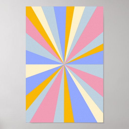 Retro psychedelic Groovy Colorful poster (Voorkant)