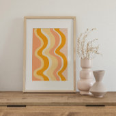 Retro psychedelic Groovy Colorful poster