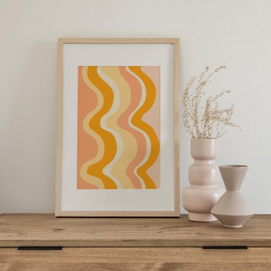 Retro psychedelic Groovy Colorful poster