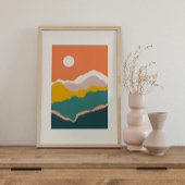 Retro psychedelic Groovy Colorful poster