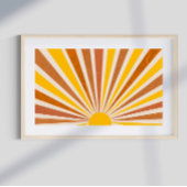 Retro psychedelic Groovy Colorful poster