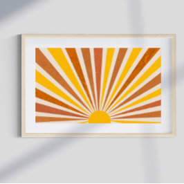 Retro psychedelic Groovy Colorful poster