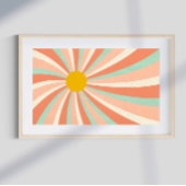 Retro psychedelic Groovy Colorful poster