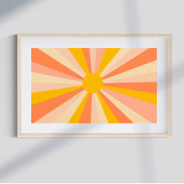 Retro psychedelic Groovy Colorful poster