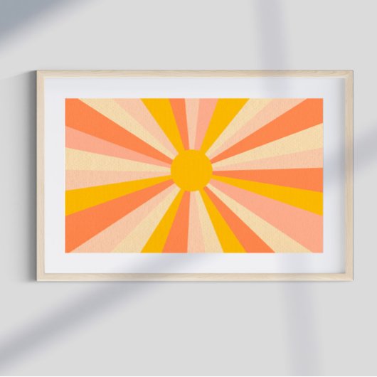 Retro psychedelic Groovy Colorful poster