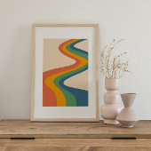 Retro psychedelic Groovy Colorful poster