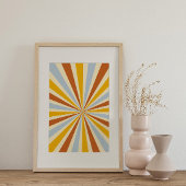 Retro psychedelic Groovy Colorful poster