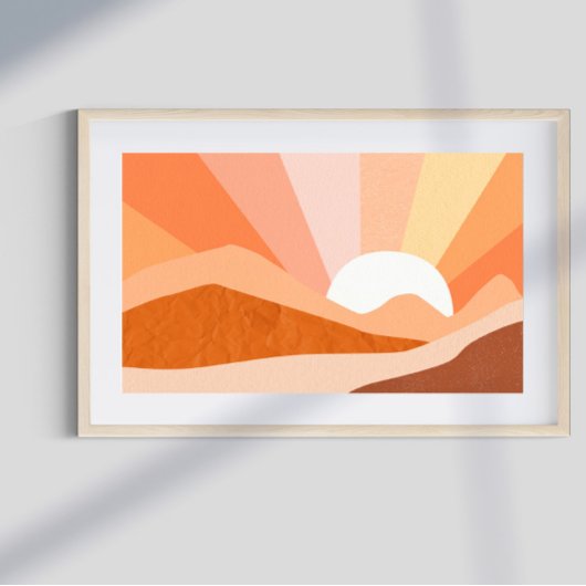 Retro psychedelic Groovy Colorful poster